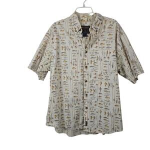 Woolrich Men's Birch Freshwater Fly Fishing Vtg Lightweight Button Up Shirt 2XL